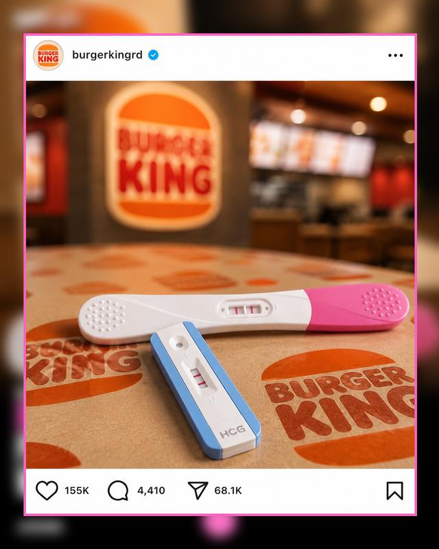 Đăng ảnh que thử thai hai vạch rồi im lặng 24 giờ, Burger King khiến cả McDonald's lẫn Taco Bell phải nhảy vào bình luận - Ảnh 1.