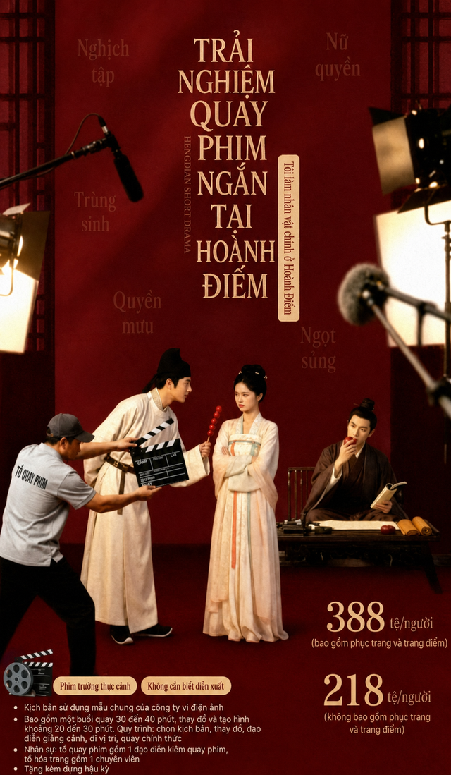 Phim ngắn AI lên ngôi, trường quay bỏ trống: Hoành Điếm chuyển sang bán giấc mơ làm nữ chính, tổng tài với giá 800 nghìn đồng - Ảnh 1.