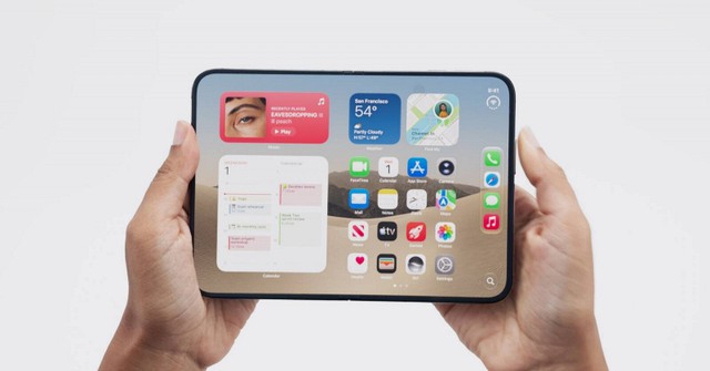 Chính thức: Không có iPhone Fold hay Ultra, Apple gọi iPhone gập đầu tiên là iPhone Duo, gây bất ngờ với màn hình trong gần như trơn láng hoàn hảo - Ảnh 1.