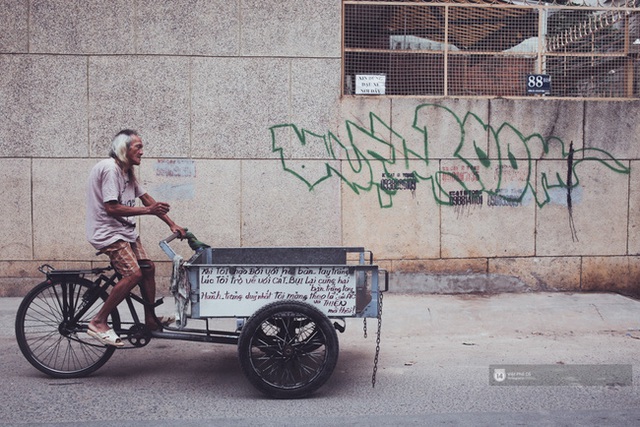 
Hình ảnh ông Nam đạp xe ba gác từng xuất hiện trên nhiều diễn đàn, mạng xã hội
