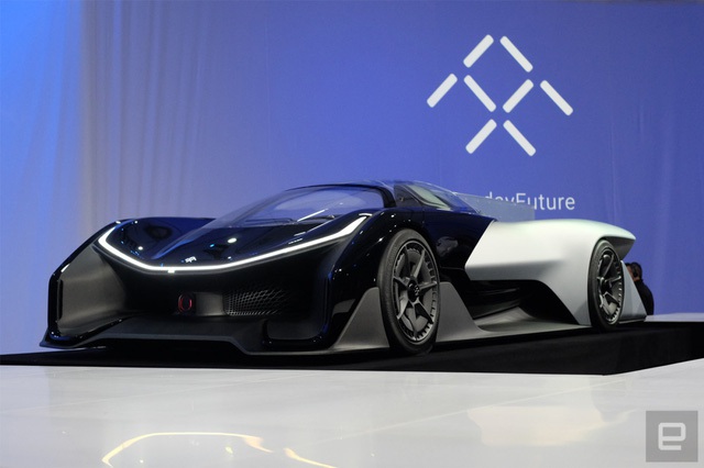 Chiếc xe mẫu của Faraday Future.