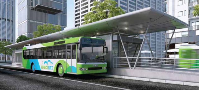 Di chuyển lên BRT khi xe tới nhà chờ