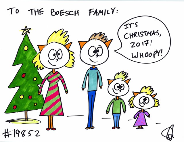 
Bức tranh số 19.852 Steve vẽ cho gia đình Boesch.
