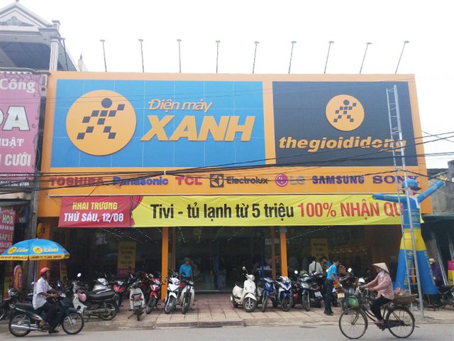  Một cửa hàng Điện máy Xanh mini ở Thái Bình. Ảnh: Dienmayxanh. 