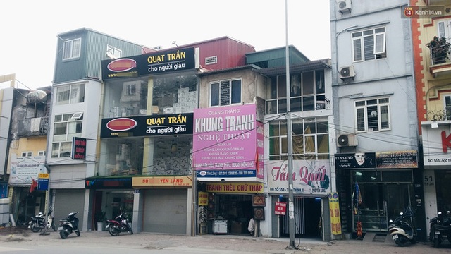 
Cửa hàng quạt trần trên phố Yên Lãng.
