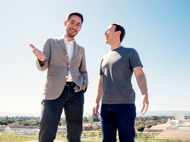 CEO Instagram (bên trái) và CEO Facebook (bên phải)