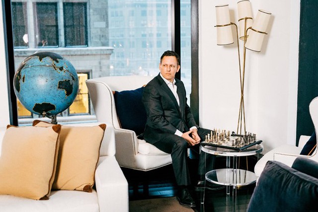 Peter Thiel – một trong những người ủng hộ trung thành của Tổng thống Donald Trump tại khu căn hộ cao cấp trên Union Square ở Manhattan. Ảnh: The NewYork Times.