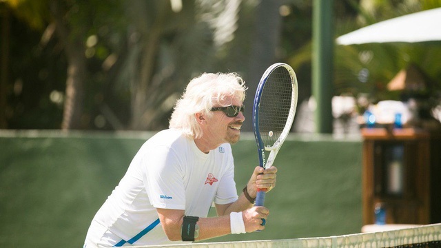 Nếu không kinh doanh, có lẽ Richard Branson đã theo đuổi sự nghiệp quần vợt chuyên nghiệp.