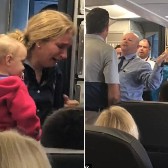 Nhân viên nam của hãng hàng không American Airlines đã đánh nữ hành khách và giằng co chiếc xe đẩy.