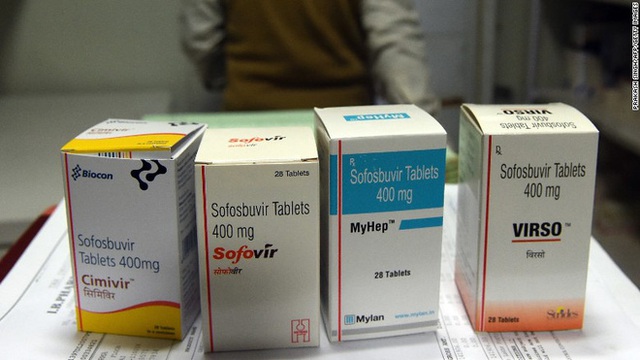 
Thuốc Sofosbuvir được bán tràn lan tại Ấn Độ với giá rẻ
