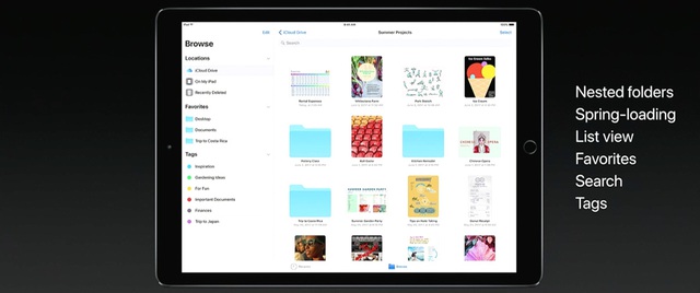 
iPad với iOS 11 mới toanh được giới thiệu trong WWDC 2017
