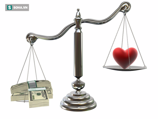 Tình yêu sẽ chẳng còn những giá trị thiêng liêng vốn có nếu bạn đặt nó lên bàn cân với tiền bạc. (Ảnh minh họa: Nguồn Internet).