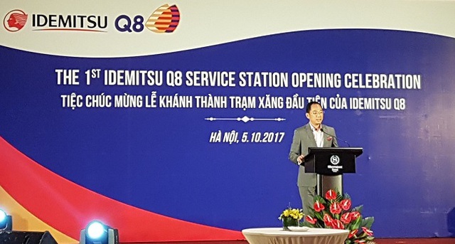 
Ông Cao Hoài Dương – Tổng Giám đốc PV Oil phát biểu tại lễ khai trương cửa hàng xăng dầu IQ8
