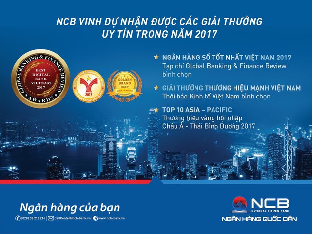Ngân hàng NCB nhận 2 giải thưởng Quốc tế danh giá - Ảnh 1.
