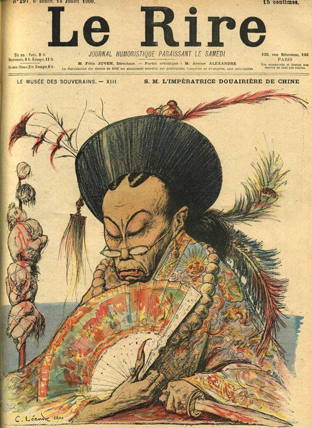 Hình ảnh Từ Hi Thái Hậu trên tạp chí Pháp “Le Rice” vào 14/7/1900.