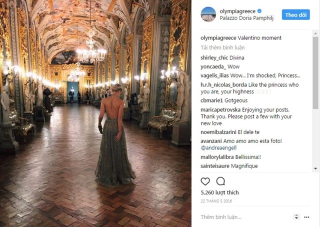 Với gout thời trang tinh tế và những chuyến du lịch sang chảnh, cô công chúa 21 tuổi này thu hút 120.000 người theo dõi trên trang Instagram.