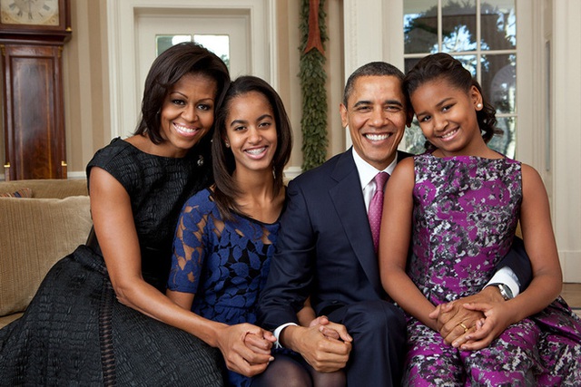 Gia đình hạnh phúc của vị Tổng thống thứ 44 của nước Mỹ là niềm ao ước của hàng triệu người trên thế giới này.