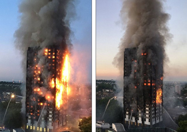 Hình ảnh người còn sống mắc kẹt bên trong tòa nhà 27 tầng bị lửa bao trùm, nhiều người được xác nhận đã chết - Ảnh 7.