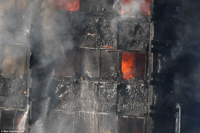 Hình ảnh người còn sống mắc kẹt bên trong tòa nhà 27 tầng bị lửa bao trùm, nhiều người được xác nhận đã chết - Ảnh 8.