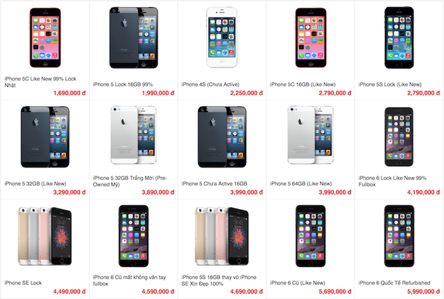 
Giá iPhone Lock đã rẻ hơn mức 2 triệu.
