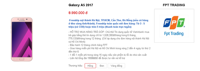 
FPT Trading cũng mở một gian hàng trên sàn TMĐT, bán tới người dùng cuối
