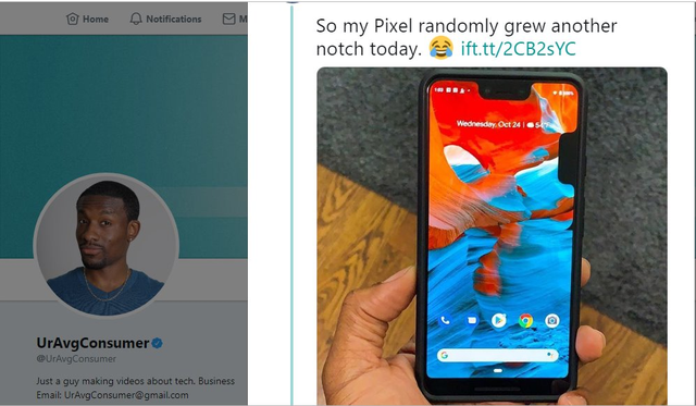 Pixel 3 XL bị lỗi phần mềm mọc thêm tai thỏ ở cạnh bên màn hình - Ảnh 3. Pixel 3 XL bị lỗi phần mềm mọc thêm tai thỏ ở cạnh bên màn hình - Ảnh 3.