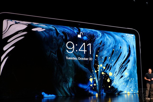 Apple giới thiệu iPad Pro mới, khung vát phẳng như iPhone 5, có Face ID, 4 viền màn hình mỏng đều, bút Apple Pencil mới sạc không dây, giá từ 799 USD - Ảnh 1.