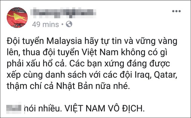 Những câu chúc cười ra nước mắt của dân mạng dành cho Malaysia trước trận chung kết AFF Cup - Ảnh 3.