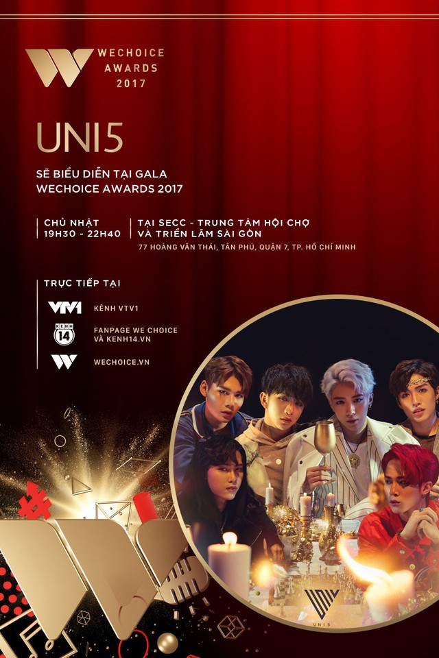 Lip B, Monstar và Uni5 hứa hẹn khuấy động sân khấu Gala WeChoice Awards 2017 bằng loạt tiết mục ấn tượng - Ảnh 2. Lip B, Monstar và Uni5 hứa hẹn khuấy động sân khấu Gala WeChoice Awards 2017 bằng loạt tiết mục ấn tượng - Ảnh 2.