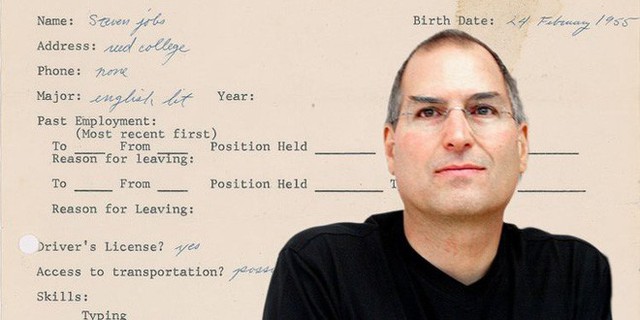 Steve Jobs viết sai cả tên công ty HP trong đơn xin việc của mình cách đây 45 năm - Ảnh 1.