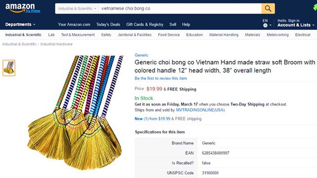 Hết túi cám con cò và lá chuối tươi, chổi đót Việt Nam được rao bán với giá cao đến không thể tin được ở Nhật Bản - Ảnh 5.