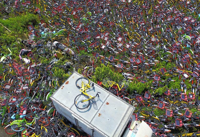 Những nghĩa trang xe đạp khổng lồ ở Trung Quốc - Ảnh 7.