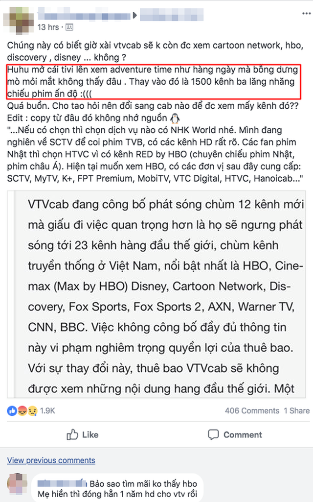 Người xem VTVcab bức xúc trước sự biến mất của HBO, Disney, Cartoon Network: Không ai nhận được bất kì thông báo nào cả! - Ảnh 2.