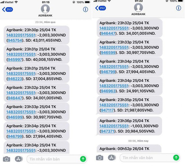 Agribank nói đã khóa tài khoản nhưng tiền của khách hàng vẫn bốc hơi trong đêm - Ảnh 1. Agribank nói đã khóa tài khoản nhưng tiền của khách hàng vẫn bốc hơi trong đêm - Ảnh 1.