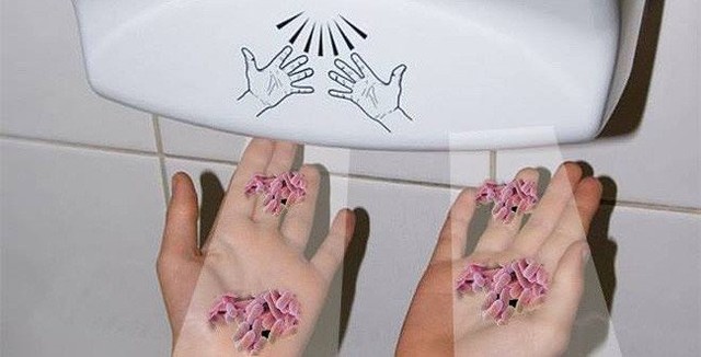 Sự thật thì máy sấy tay là nơi phát tán vi khuẩn nhiều nhất trong nhà vệ sinh - Ảnh 2.
