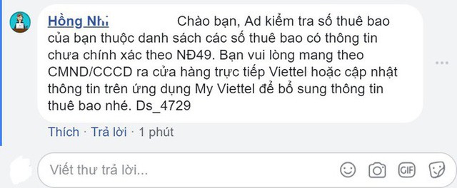 Viettel yêu cầu khách hàng bổ sung thông tin cá nhân, chụp chân dung chủ SIM trước ngày 24/4, nếu không sẽ bị chặn 1 chiều - Ảnh 3.