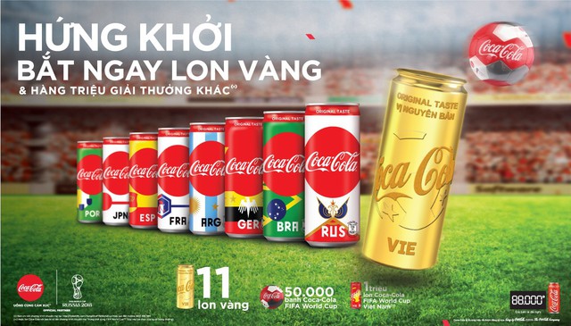 Đón World Cup 2018, Coca-Cola không quên cổ vũ giấc mơ vàng của bóng đá Việt - Ảnh 2.