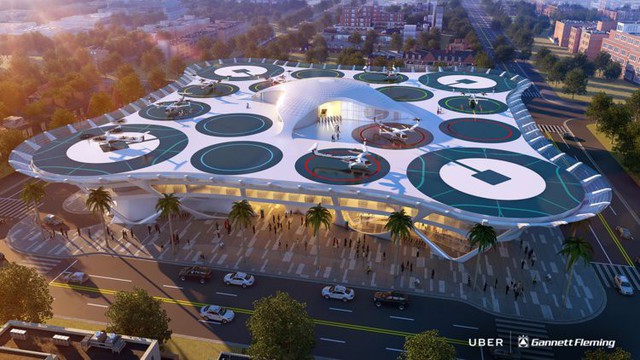 Thiết kế không tưởng của nhà ga taxi bay do Uber phát triển trong tương lai - Ảnh 3.