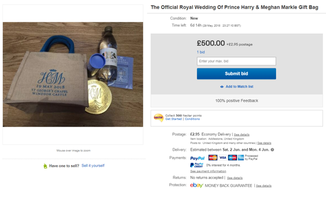  Bên trong túi quà cưới của Hoàng tử Harry và Công nương Meghan có gì đặc biệt mà người phụ nữ rao bán trên ebay với giá hơn 650 triệu đồng? - Ảnh 7.