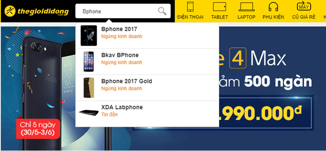 Thế Giới Di Động cũng đã phải ngừng bán Bphone 2017 dù mới chỉ hợp tác được chưa đến 10 tháng - Ảnh 2.