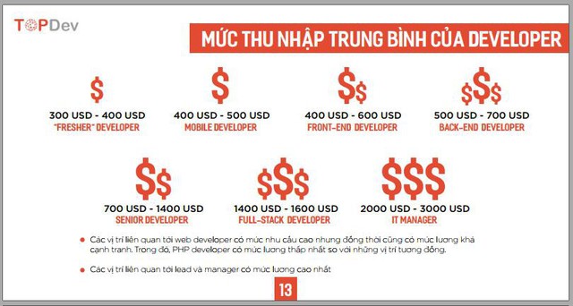 Thống kê cho thấy lương nhân viên ngành IT dao động từ 10-25 triệu đồng mỗi tháng - Ảnh 1.