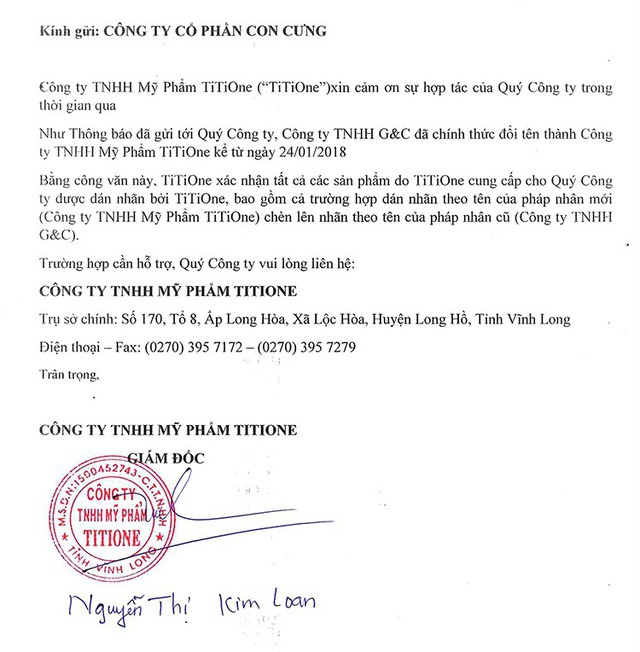 Con Cưng giải trình việc dán nhãn đè nhãn TiTiOne và công bố thư xác nhận sản phẩm lỗi của nhà sản xuất Thái Lan - Ảnh 3.