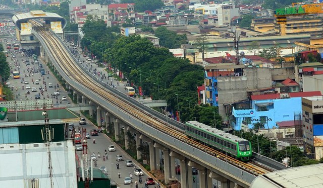 Cận cảnh chạy thử đoàn tàu tuyến đường sắt đô thị Cát Linh-Hà Đông - Ảnh 6.