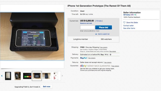 Bản thử nghiệm iPhone đầu tiên bất ngờ lên sàn đấu giá trên eBay, đã có đại gia sẵn sàng chi 300 triệu đồng để rước nàng về dinh - Ảnh 1.