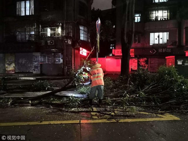 TQ: Vua bão Mangkhut quật vỡ cửa sổ, đánh bật gốc cây, làm thương vong hàng trăm người - Ảnh 3.