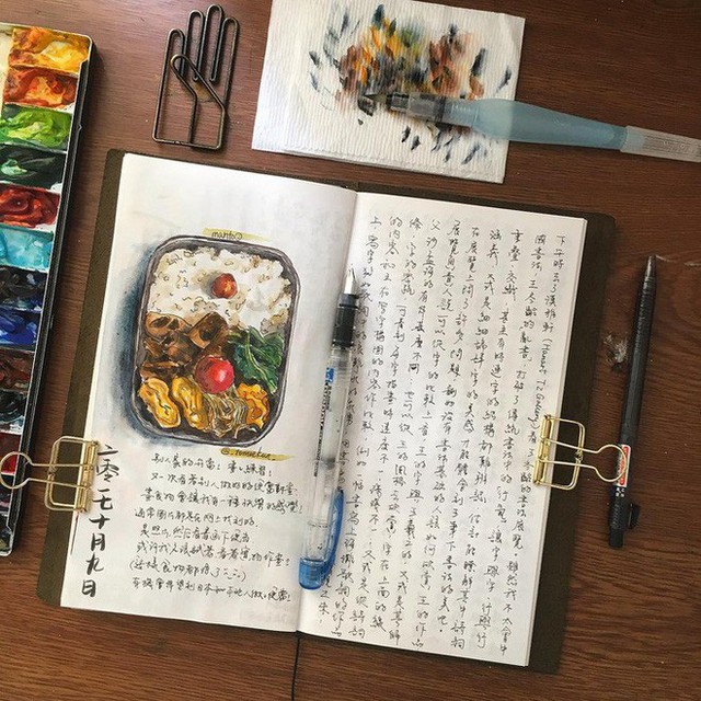 Thú vui với bút màu và những trang giấy: Khi giới trẻ Trung Quốc biến việc viết sổ tay trở thành một trào lưu - Ảnh 4.