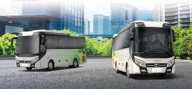 Thaco lần đầu ra mắt dòng xe bus ghế ngồi cao cấp với kích thước nhỏ - Ảnh 1.