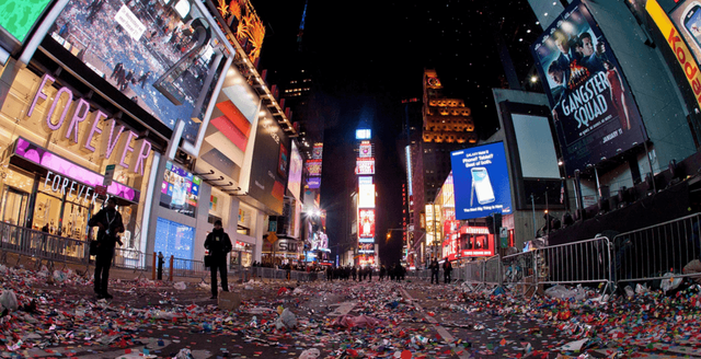 New York chào năm mới với 50 tấn rác - Ảnh 4.