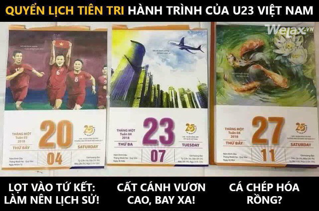 Dân mạng phát hiện thêm những dấu hiệu trùng hợp sửng sốt trong “quyển lịch tiên tri” hành trình của U23 Việt Nam? - Ảnh 1.