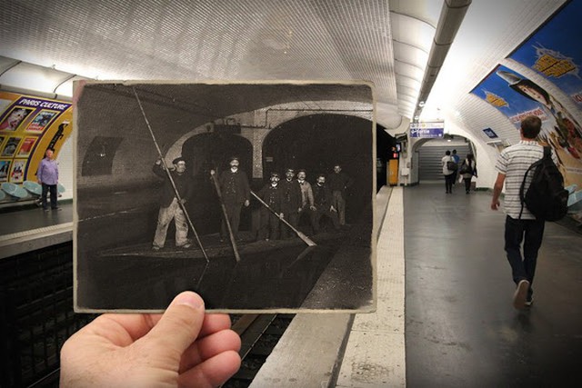 Những bức ảnh “xuyên thời gian” tái hiện Paris xưa và nay đầy sáng tạo - Ảnh 11.